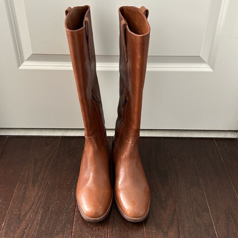 Madewell Tall Riding Style Leather Boots, Women’s size 9